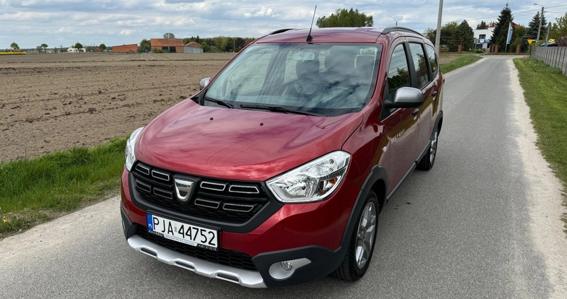 Dacia Lodgy cena 63999 przebieg: 14300, rok produkcji 2021 z Lipno małe 277